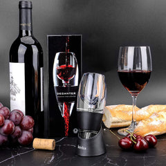 Hotder Wine Aerator, Acrylic Red Wine Decanter Pourer with Base Gift Set for Christmas New Year Party Wine Lover