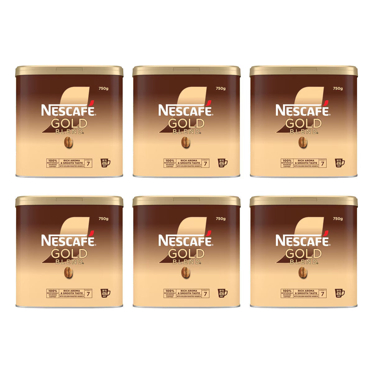 Nescafé Gold Blend Coffee Granules, 6 X 750G