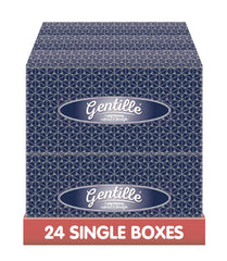 Gentille Facial Tissues Boxes 24 Pk Luxury Soft Strong Regular or Cube Box