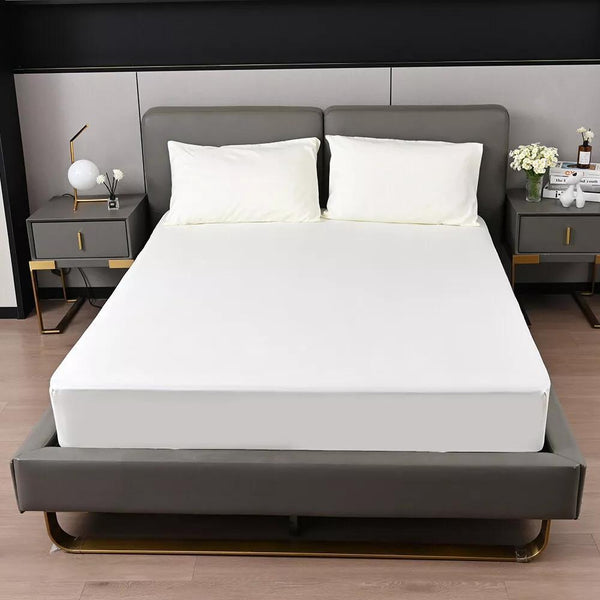 ELAFY Assorted Colour Surprise Fitted Sheet – Elasticated Polycotton, 25cm Extra Deep – Single, Double, King, Super King Luxury Premium