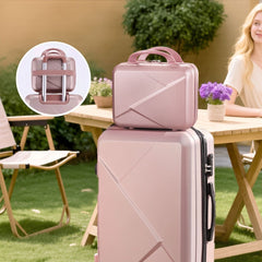 Portable Handheld Plastic Makeup Bag with Elastic Band & Zipper, Jewelry Box, Gift Box for Storing Souvenirs, Luggage Cart for Boarding The Aircraft, Multifunctional Suitcase with Internal Dividers, Can Hold Cosmetics, Towels, Toiletries