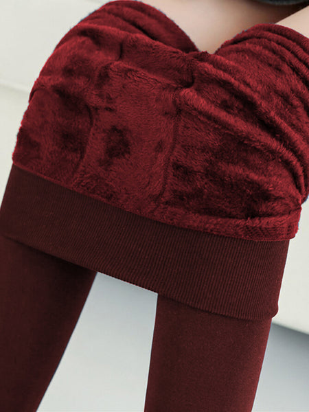 Thermal Leggings Thick Winter Ladies Lined Warm High Waist Tummy Control