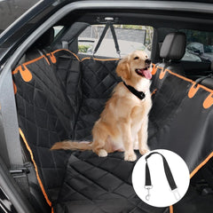 Dog Car Seat Cover, Dog Hammock for Car Back Seat, Car Dog Bed with Mesh Window and Storage Pocket