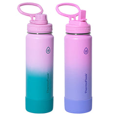 Thermoflask Stainless Steel 700Ml Water Bottle, 2 Pack in 3 Colour Combinations