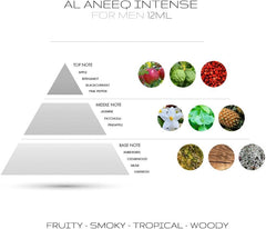Al Aneeq Luxury Mens Perfume Oil Gift Set, 4 X 12Ml Fine Fragrance for Men
