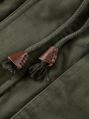 Men'S Thick Mid-Length Jacket with a Hood, Winter Parka for Warmth, Suitable for Outdoor Casual Wear, Featuring a Zip And Multiple Pockets, with a Removable Hat
