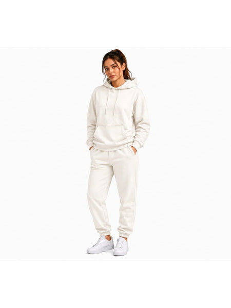 Women'S Outfit Two-Piece Set Featuring a Hooded Long-Sleeve Sweatshirt And Long Pants Solid Colour Knit Fabric Tracksuit, Regular Fit, Perfect Gift for Women, Daily & Outdoor Wear Large Pockets Matching For All Seasons S-XL