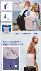 40X20X25Cm Cabin Backpack, Camping Backpack, Ryanair Carry-On Luggage, Travel Bag for Business, Accommodates 14' Laptop, Under- Cabin Bag, Complies with Airline Boarding Size Standards, Carry-On Bag for Air Travel, Rucksack