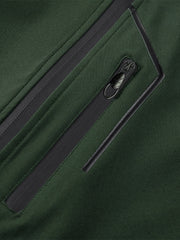 Men'S Casual Bomber Jacket | Spring-Autumn, Non-Stretch, Baseball Collar, Multiple Pockets, Zipper Closure