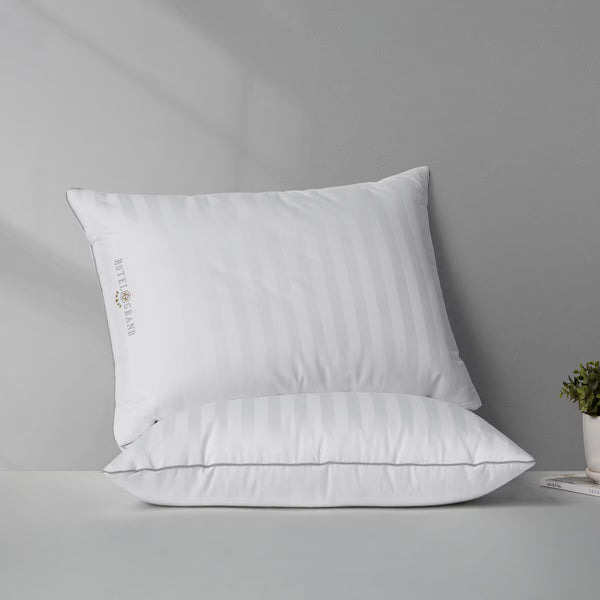 Hotel Grand Feather & down Rolled Pillow, 2 Pack