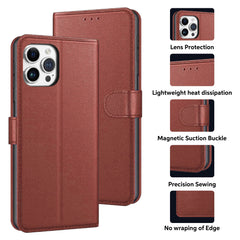Luxury Case for iPhone 16 Pro Max Plus, 15 Pro Max Plus, 14 Pro Max Plus, 13 Pro Max mini, 12 Pro Max Mini, 11 Pro Max XS MAX XS X SE 8 Plus 7 Plus 6 6S PlusLeather Phone Case Cover, PU Faux Leather Wallet Book Folio Flip Magnetic Shockproof Case with Car