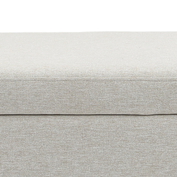 1pc Upholstered Bench Chiar With Storage Box, Padded Bench With Storage Space, Window Seat Bench, End of Bed Bench, Shoe Bench, Footstool With Wooden Legs For Hallway, Living Room, Bedroom, 153*46*54cm
