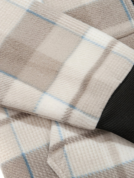 Men'S Heavyweight Fleece Hoodies Jacket - Full Zip Up Thick Sherpa Lined Flannel Plaid Shirt Jacket