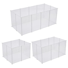 Kitten Playpen, Rabbit Playpen, Small Animal Playpen with Indoor, Foldable Plastic Fence for Guinea Pig, Cat, Puppy, Rabbits - 10 Panels, 105*70*45cm