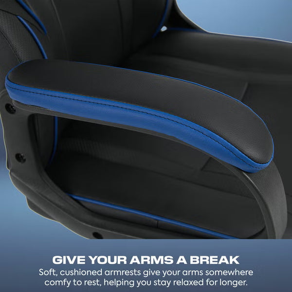 X Rocker Mythos Mid-Back Gaming Chair, Black/Blue
