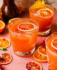 Drink Botanicals Ireland Dried Blood Orange Slices Wheels | 16+Slices | 100% Natural | for Cocktail Garnishing, Wreath, Cakes, Snacking, Infusions, Desserts | 1.76 Oz, 50 Grams |Resealable Kraft Pouch