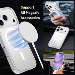 IPhone 17 Meg-Safe Phone Case Anti-Scratch Slim Phone Case Cover- Clear