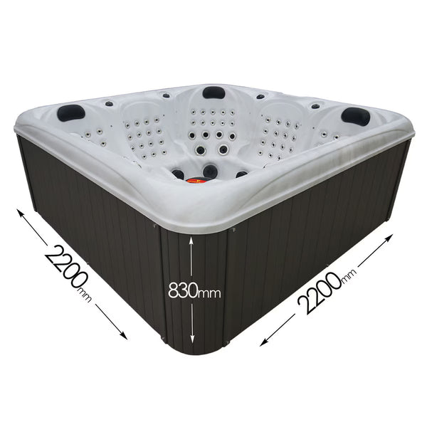 Blue Whale Spa Longport 120-Jet 5 Person Hot Tub - Delivered and Installed