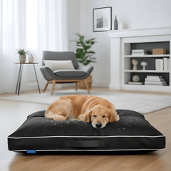 Dog Bed Waterproof, Plush Dog Mattress, Machine Washable, Medium & Large Sized, Cozy Dog Bed, Dog Sleeping Mattress, Black, Grey, Blue, Charcoal & Silver