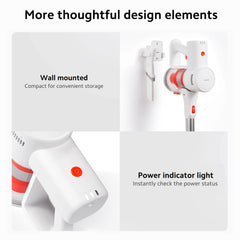XIAOMI Vacuum Cleaner G20 Lite with 2-in-1 Brush Nozzle, 18Kpa Suction Power and White Light Dust Detection, Handheld Cordless Vacuum Cleaner with 2200mAh Large Batttery for Kinds of Surfaces