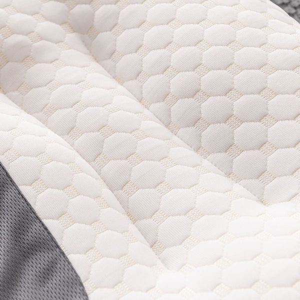 1/2pcs Soft Low Pillows, Soft Slim Pillow, Medium Thickness Pillow, Modern Zipper Design, Hotel-Quality Polyester Filling, White & Gray, Perfect for Home Bedroom Decor, Christmas & New Year Gift