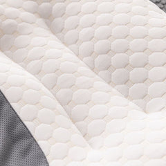 1/2pcs Soft Low Pillows, Soft Slim Pillow, Medium Thickness Pillow, Modern Zipper Design, Hotel-Quality Polyester Filling, White & Gray, Perfect for Home Bedroom Decor, Christmas & New Year Gift
