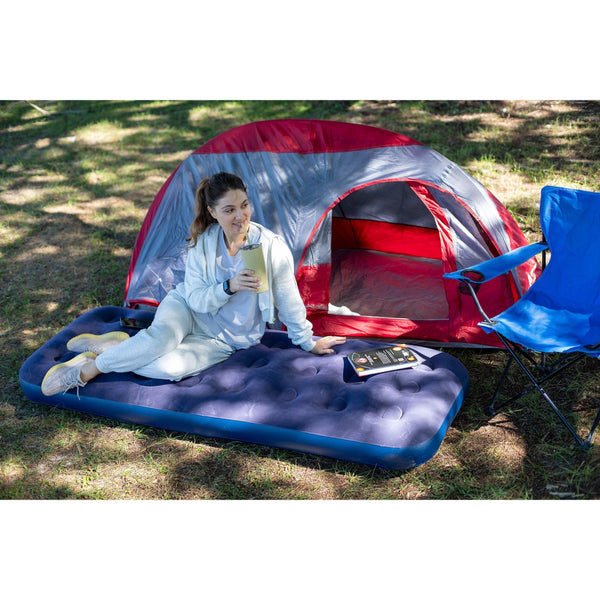 Inflateable Blow Up Airbed, Quick Inflatable Air Mattress for Adults & Kids, Waterproof Camping Mattress, Inflatable Air Bed for Indoor & Outdoor Adventures