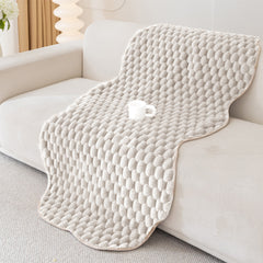 1pc Plush Sofa Cushion 1 2 3 4 Seater, Pet Friendly Sofa Cover, Breathable Sofa Slipcover Couch Cover Seat Cushion, Machine Washable, Warm Thickened Soft and Cozy Non-Slip Furniture Protector Sofa for All-Seasons, Living Room, Bedroom, Office, Home Decor