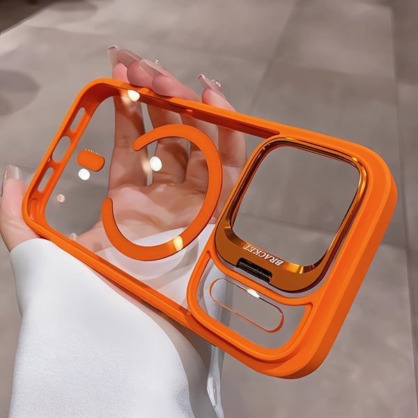 Phone Case - 2pcs (1pc Phone Case And 1pc Camera Lens Protector) Luxury Magnetic Shockproof Phone Case Compatible with Iphone 17, 16, 15, 14, 13, 12, 11 Pro Max Plus Air 16E, Featuring a Lens Holder And Glass Lens Protector