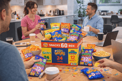 Walkers Crisps 60 Pack Snack Variety Box Quavers Baked Wotsits Mega Monster Munch Crisps Snack Mix Party Box Multi-Pack