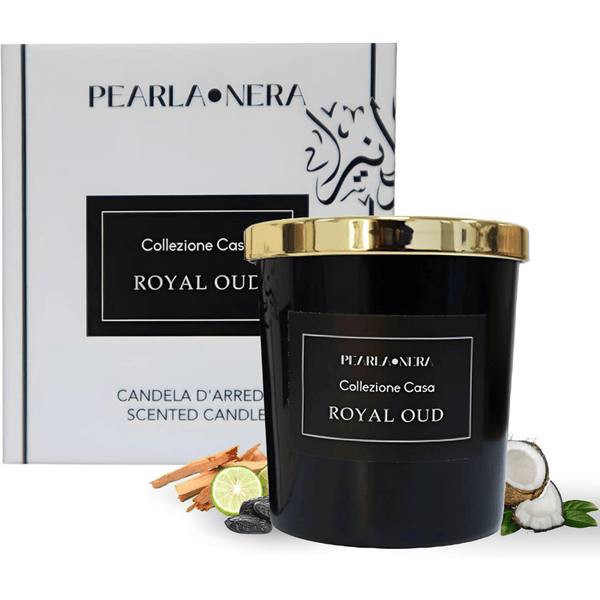 Scented Candles 7oz Soy Wax Candles for Home- Arabian Oudh Amber Rose Blossom - Meditation Aromatherapy Candle Gift Set- Relaxation Gifts for Women and Men- Upto 60 Hours