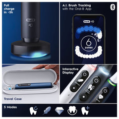 Oral B Io7 Duo Pack White and Black Toothbrushes