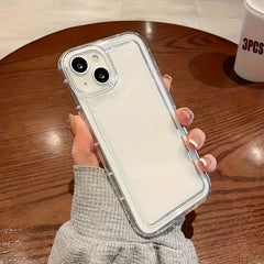 3pcs Transparent Shockproof TPU Phone Case, Compatible with Apple iPhone 16, 15, 14, 13, 12, 11, XS, XR, X, 8, 7 Mini, Plus, Pro Max, SE Series Phone Cases, a Perfect Gift for Friends, Girlfriends, Boyfriends, Family, Or