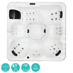 Hot Tub Master Luna Stream 40-Jet 6 Person Hot Tub - Delivered and Installed
