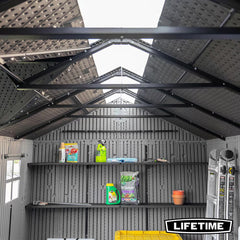 Lifetime 15Ft X 8Ft (4.6 X 2.4M) Dual Entry Storage Shed - Model 60455