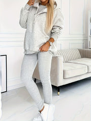 Three-Piece Set Including a Women'S Hoodie, Slim-Fit Pants, And a Vest, Perfect for And Casual Daily. It Offers a Style, Ideal for And Travel, Featuring Buttons, Pockets, And a Trendy .
