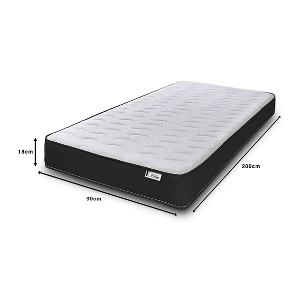 18CM Deep Colour Essential Hybrid Open Coil Spring Mattress