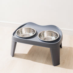 Dog Bowls with Stand, Adjustable Raised Dog Bowl for Large Dogs, Dog Feeding Station with 2 Stainless Steel Dog Bowls, Non-Slip elevated dog bowls