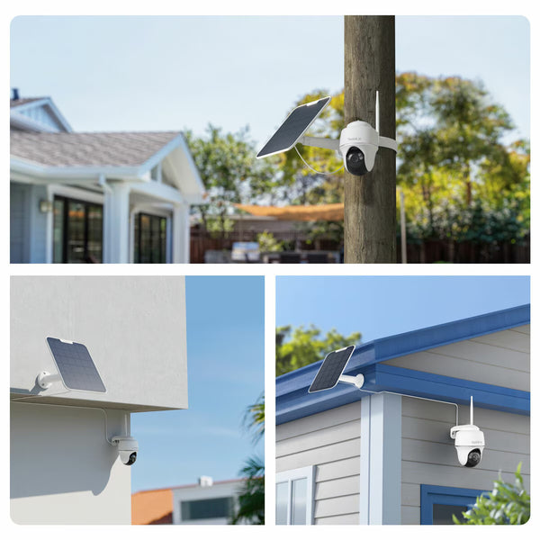 Reolink Argus PT Ultra 4K 8MP Wireless Pan & Tilt Solar/Battery Camera with Spotlights + 64GB SD Card - 2 Pack