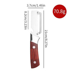 The 1-Part New Multifunctional Stainless Steel Peeler with Massive Wooden Handle Is an Indispensable Kitchen Tool for Easy And Quick Peeling of Fruit And Vegetables.