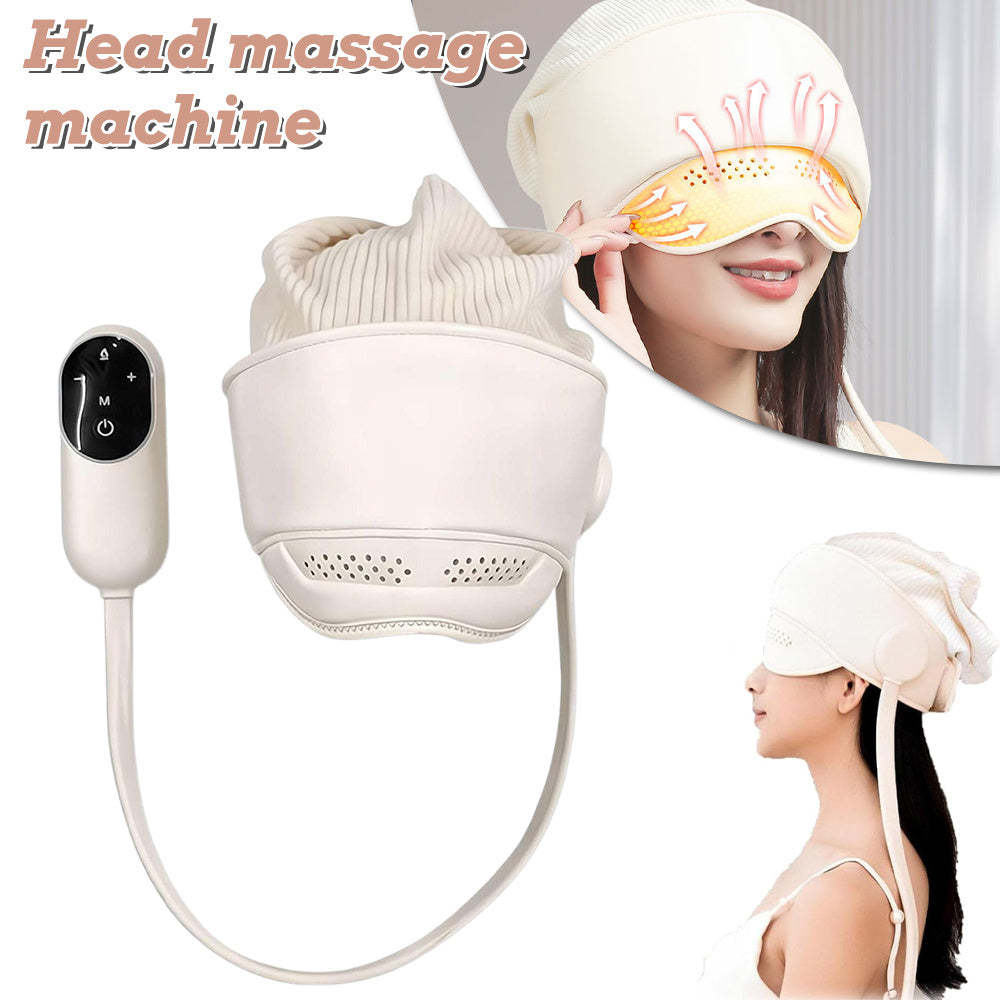 Portable Head & Eye Massage Device with Hot Compression, Decompression Design for Relaxation, Suitable for Daily Use & Rest, Scalp Massage Tool, Personal Relaxation Aid