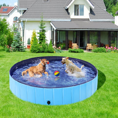 Costoffs Pet Pool Foldable Dog Swimming Pool, Pet Pool Portable Bathing Swimming Tub for Garden/Beach/Yard/Home, L/XL/XXL/XXXL, Blue/Grey/Black/Ocean Blue