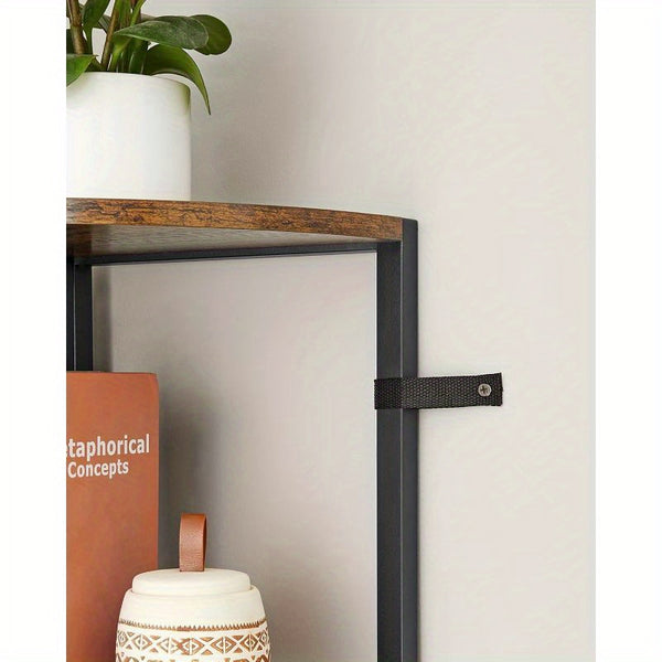 5-Tier Corner Shelf, Storage Shelf Unit Multifunction, Bookcase, Plant Stand, for Living Room, Bathroom, Kitchen, Bedroom, Office, Easy to Assemble, Industrial