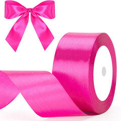 G2PLUS White Stain Ribbons - 22M Thick Fabric Gift Wrap Ribbons for Crafting, Wedding & Valentine'S Day Decoration
