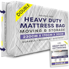 Heavy Duty Mattress Bag for Moving and Storage - Reusable Waterproof Mattress Cover for Moving, Storage and Protect Beds from Stains, Dust, and Pest Damage