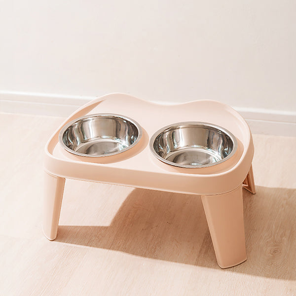 Dog Bowls with Stand, Adjustable Raised Dog Bowl for Large Dogs, Dog Feeding Station with 2 Stainless Steel Dog Bowls, Non-Slip elevated dog bowls