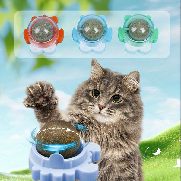 3pcs Interactive Rattan Cat Toy, Ball-Shaped, Chew And Play, Dental Health And Teeth Cleaning | Indoor Cats, All Breeds | Natural Rattan Material, Cat Plaything|Interactive Cat Toy|Durable Cat Toy, Without Battery