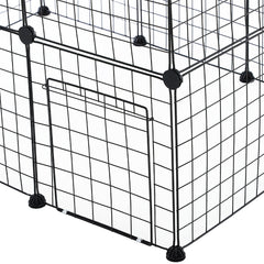 Dog Playpen, Cat Playpen, Small Animal Playpen Metal Pet Playpen for Small Dogs Cats Including 12 Panels, Portable Small Animal Wire Cage for Indoor Yd Fence for Guinea Pigs, Rabbits Kennel Crate Fence, Dog Fence for Puppy, Kitten, Hamster, Turtle, Hedgeh