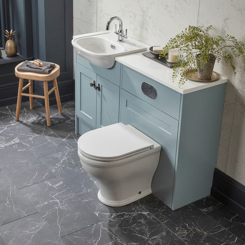 Tavistock Ashby Back to Wall Toilet with Pan and Seat