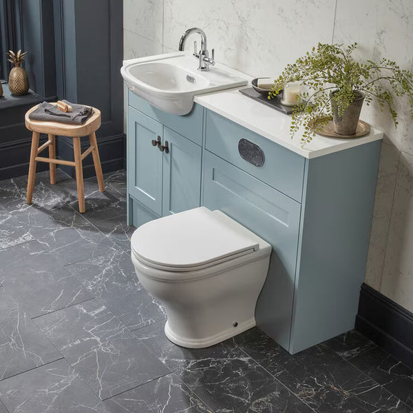 Tavistock Ashby Back to Wall Toilet with Pan and Seat
